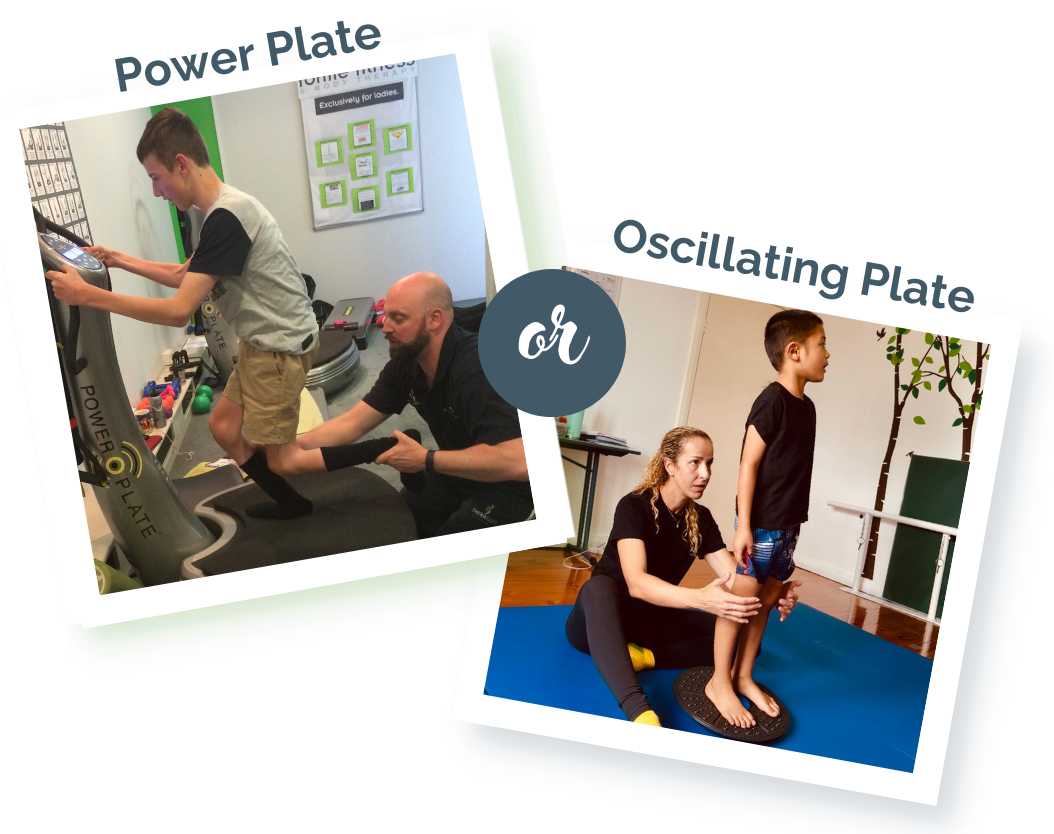power plate or oscillating plate